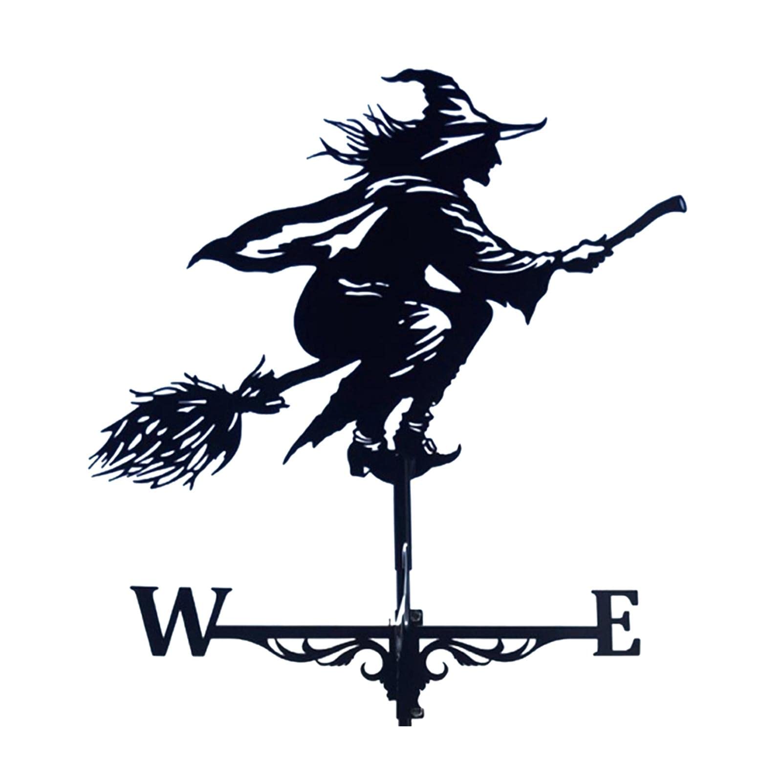 LOOM TREE® Metal Black Witch Weathervane Weather Vane Outdoor Yard Farm Decor 75Cm Tall | Yard, Garden & Outdoor Living | Garden Decor | Weathervanes-image-37