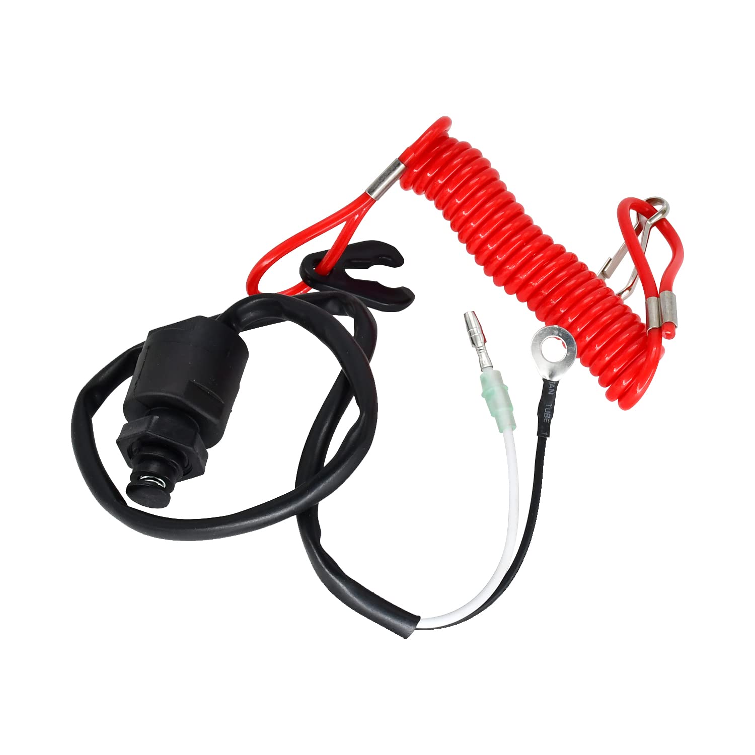 Congparts Emergency Kill Switch with Safety Lanyard 6E9-82575-00 Compatible with Yamaha Engine Compatible with Honda Engine Compatible with Parsun Engine Compatible with Tohatsu Outboard