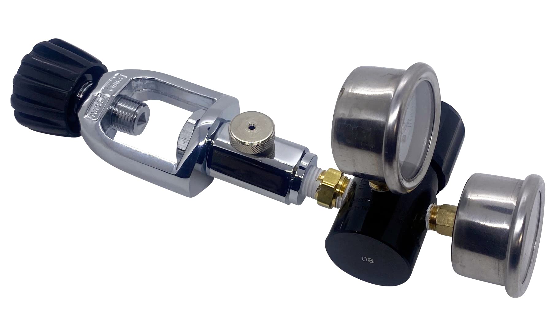 Scuba Tank Adjustable 475 PSI Regulator for Air Tools & Tires