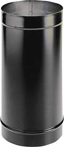 M&G DuraVent DURAVENT 6DBK-24 - Tubo para estufa de calle DuraBlack de 6 x 24 pulgadas, color negro