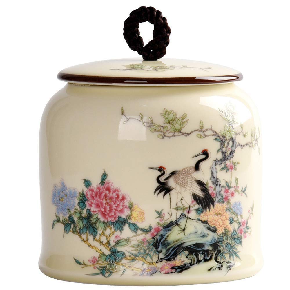 GJGHKLHL sugar pot， Storage Jars, Tea Canister, Porcelain Jar Candy Box Spice Tank Coffee Container Sealed