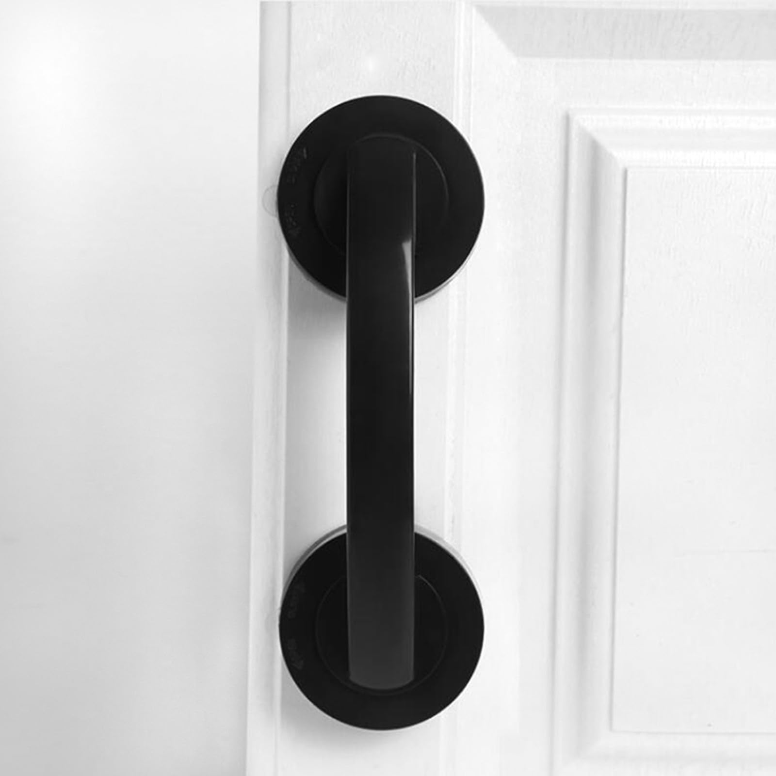 Large Glass Door and Window Handles, Bathroom Sliding Doors, cabinets, wardrobes, Suction Cups, Non-Marking Handles, Non-Porous Absorption Handles, Shower Grab Bars (Black)