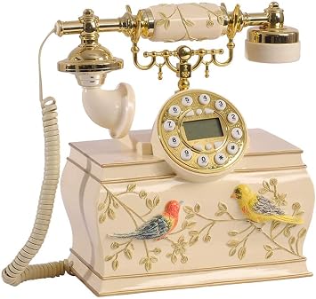 Phone, European Pastoral Fixed Number, Old-Fashioned Phone Classic Retro Landline