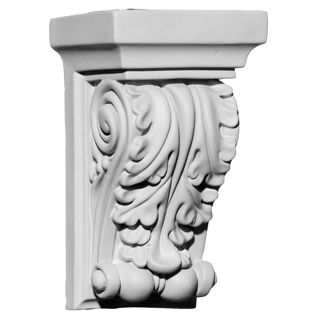Ekena Millwork COR03X02X06AP 3 1/2-Inch W x 2 3/4-Inch D x 6-Inch H Apollo Leaf Corbel