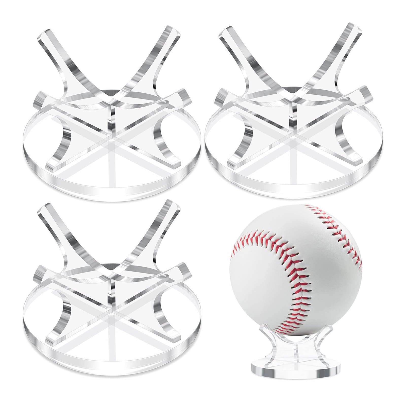Palline da baseball per softball, da tennis, con supporto in acrilico, supporto per display per palline, supporto per softball