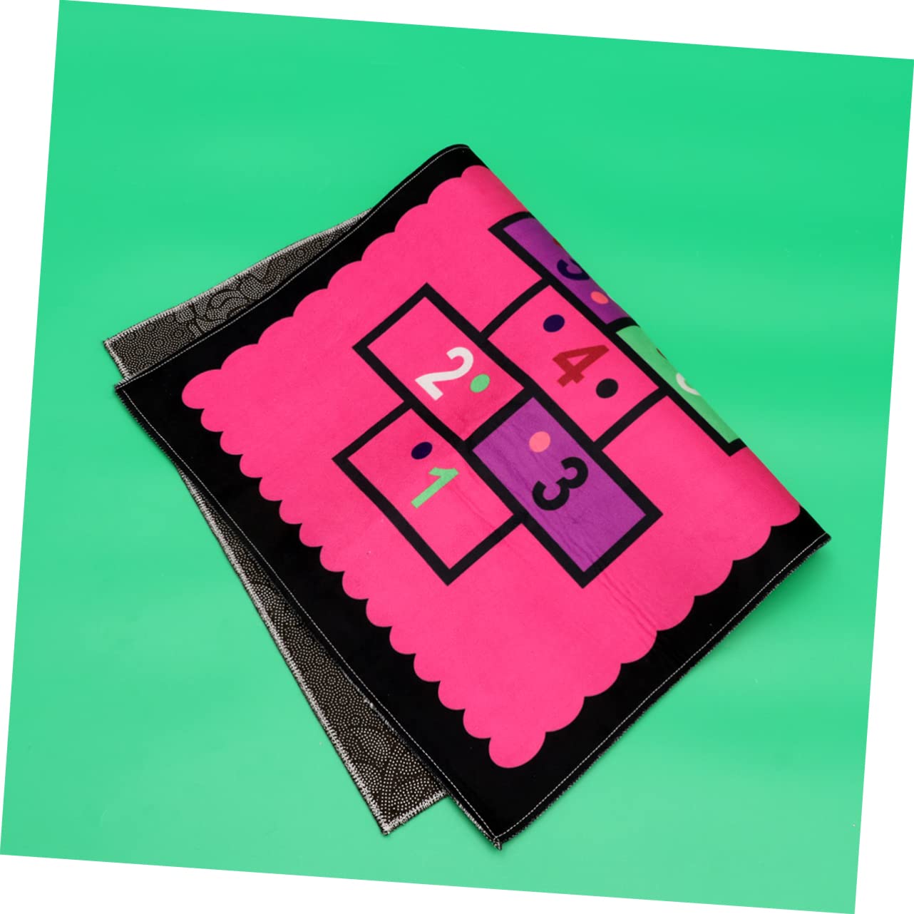 Garneck 1pc Cute Pink Hopscotch Floor Mat Cartoon Pattern Bedroom Carpet for Living Room Playroom Daycares and More Versatile Educational Floor Mat