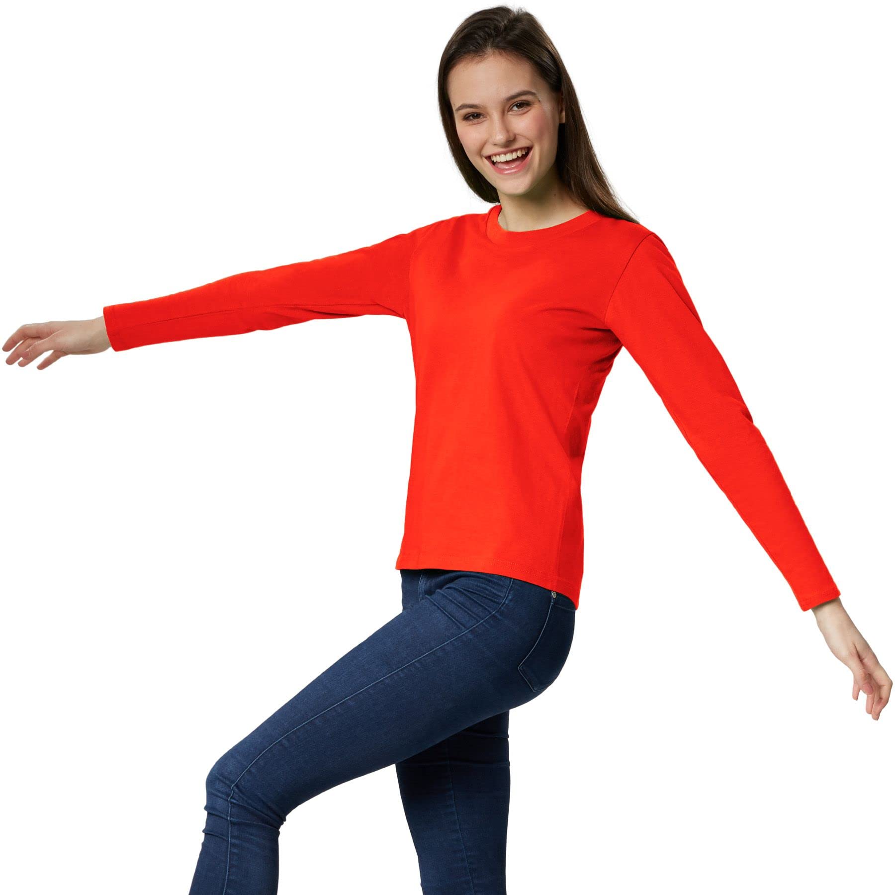 dressforfun Langarmshirt Damen, Damen Pullover, Longsleeve Damen, Basic Langarmshirt Damen, Oberteile Damen, Mode für Freizeit, als Business Outfit Damen oder Sport Oberteile Damen