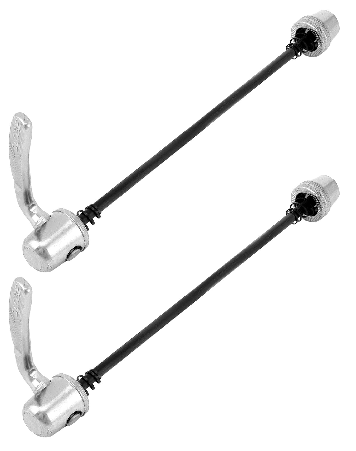 QWORK Trainer Skewer Replacement Rear Wheel Skewer for Indoor Bike Trainers, Compatible with Road and MTB Bikes 2 Pcs