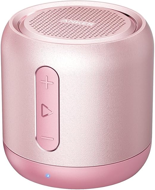 Anker Soundcore mini, Super-Portable Bluetooth Speaker with 15-Hour Playtime, 66-Foot Bluetooth Range, Wireless Speaker with Enhanced Bass, Noise-Cancelling Microphone, for Outdoor, Travel, Home