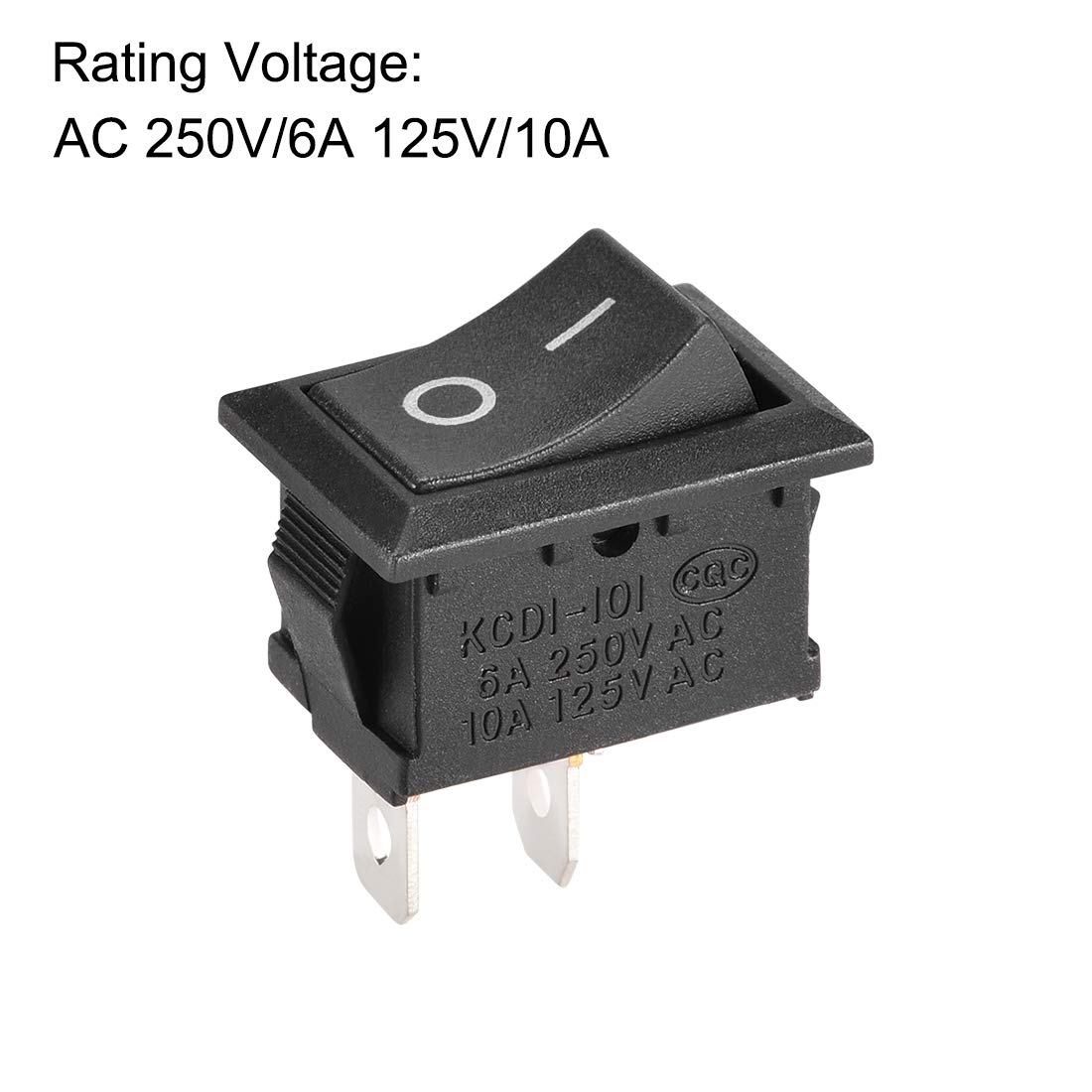 Interrupteur à Bascule Mini 2 Broches SPST - 5 Pièces - Pour AC/DC Moto, Bateaux, Électroménager - 125V-250V Spegnimento Mini Moto