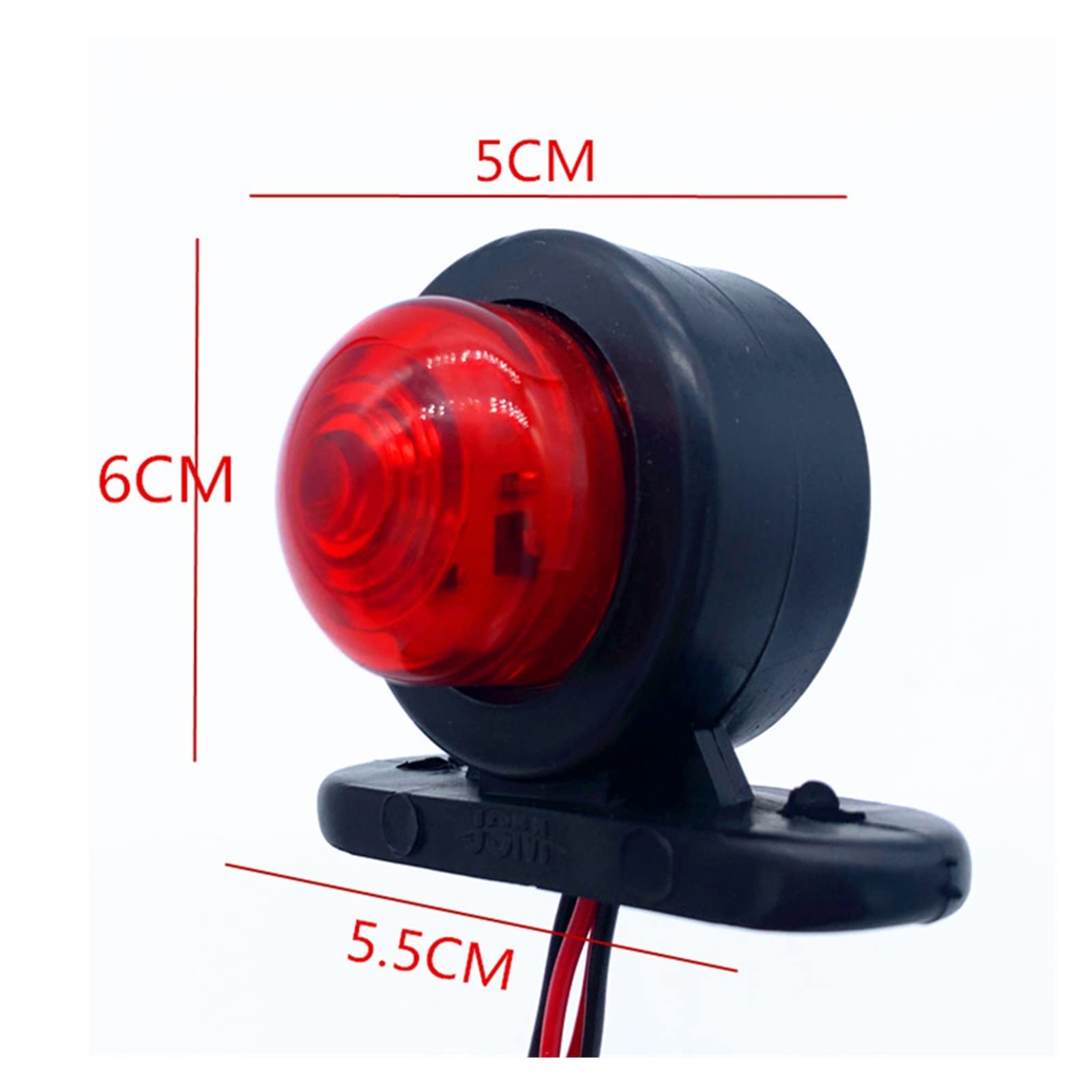 Lámparas incandescentes 4 Uds Luz Indicadora Lateral Externa 12V 24V Camión De Remolque - Advertencia De Señal De Giro De Seguridad Universal