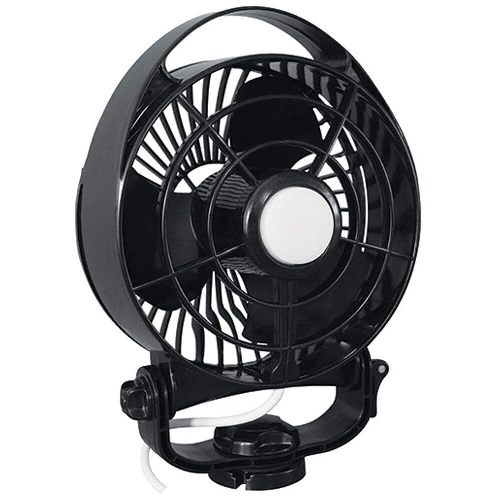 Maestro™ Fan from by Caframo. Variable speed control 12V fan with light and mountable remote pendant. Made in Canada