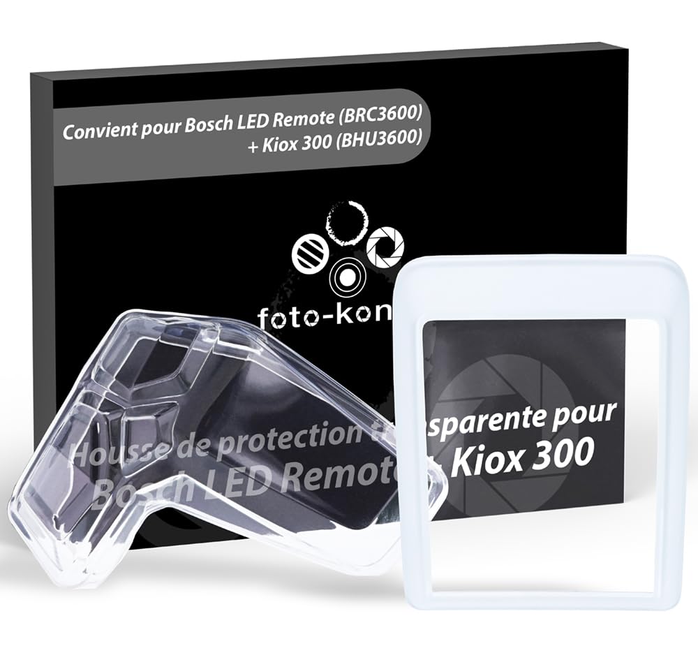 Housses De Protection Foto-kontor Pour Bosch Kiox 300 Et LED Remote - Transparentes TPU