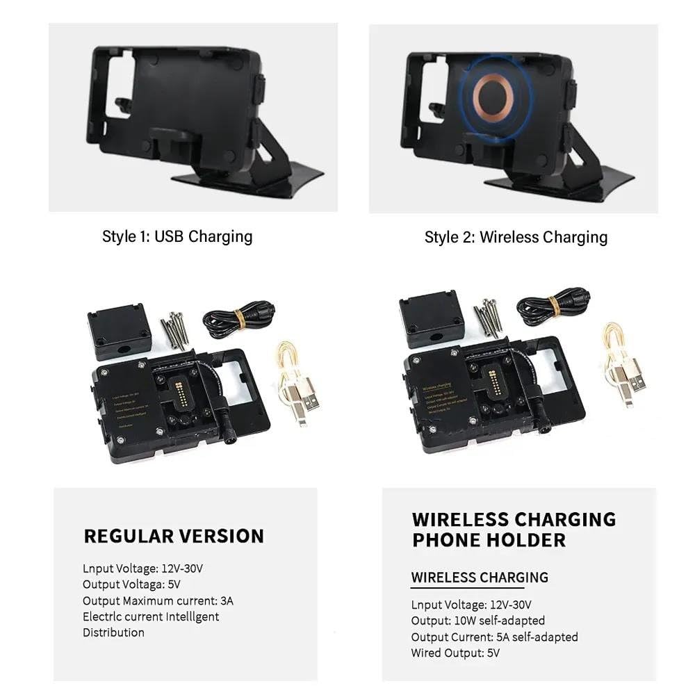 Support Téléphone Moto BMW R1200RT / R1250RT 2014-2020 – Charge Sans Fil + USB – Navigation Parfaite