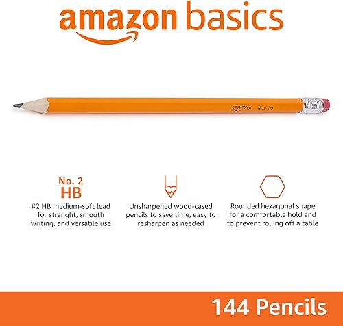 Miniatura 6 de Tienda Basics - Caja de lápices de madera preafilados 2 HB