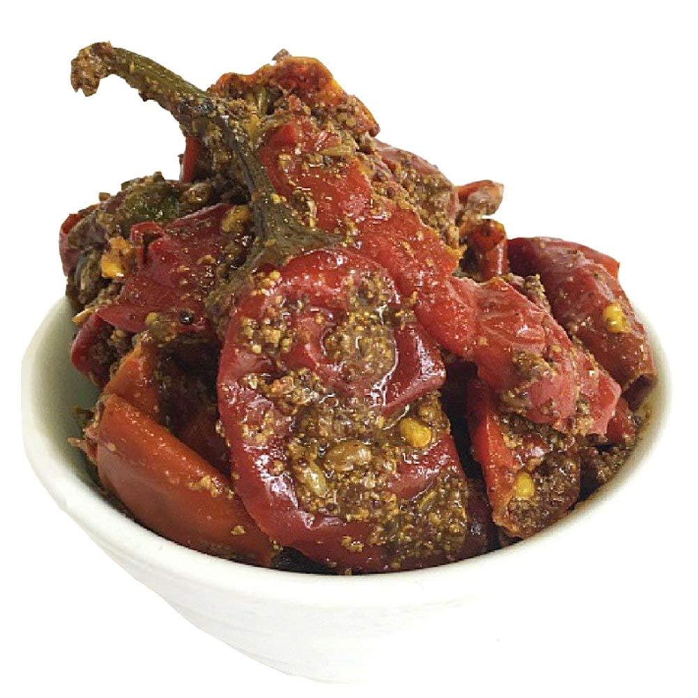 Medhyata Homemade Premium Rajasthani Red Chilli Pickle (Athana Lal Mirch Ka Achar) (Without Oil) 100% Pure And Natural - (400), 1 Count-image-34