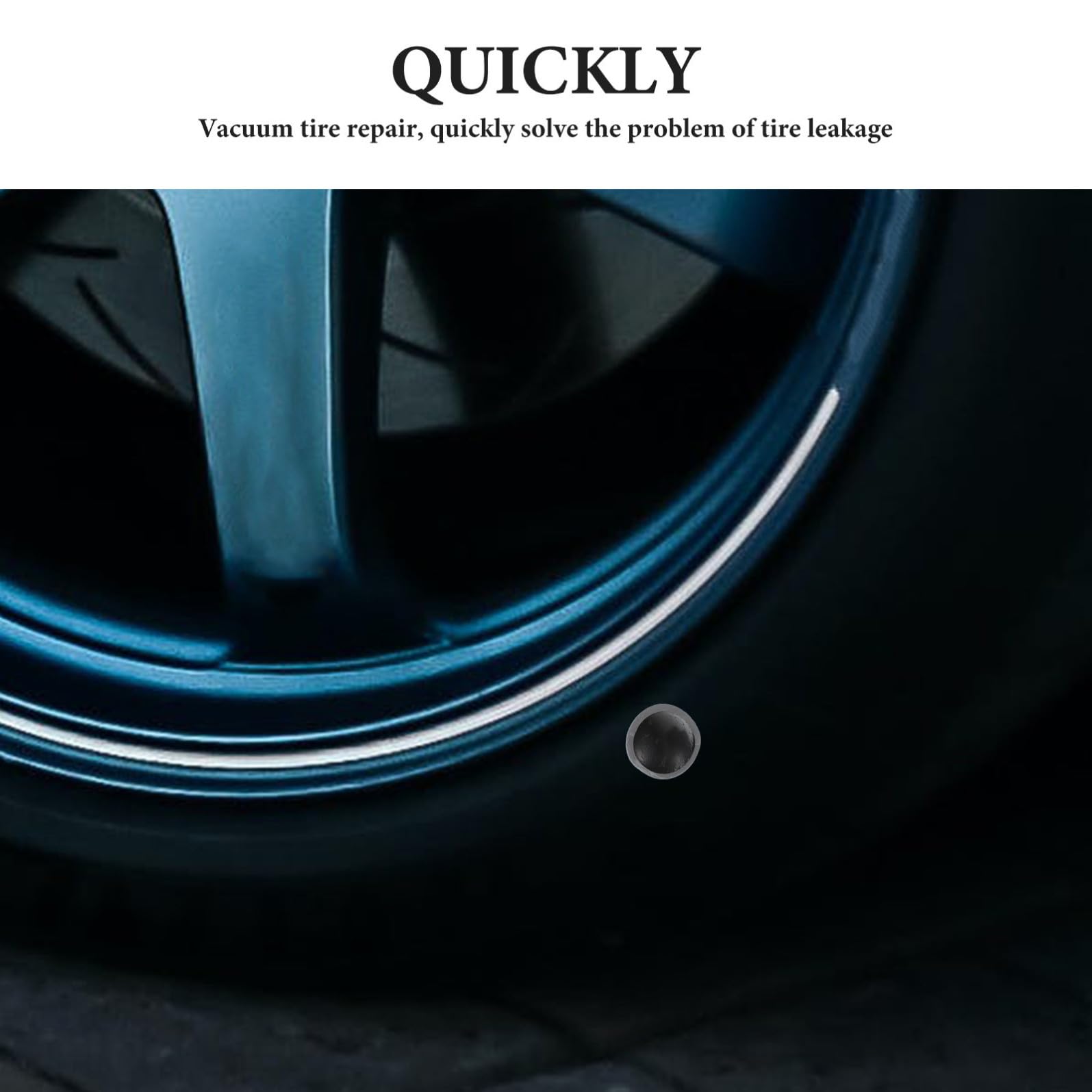 Outanaya Strumento Professionale per Riparazione Pneumatici Auto Tappi Fungo in Gomma, 24 Pezzi per Riparazioni Rapide e Multiple su Biciclette Elettriche e Pneumatici Tubeless