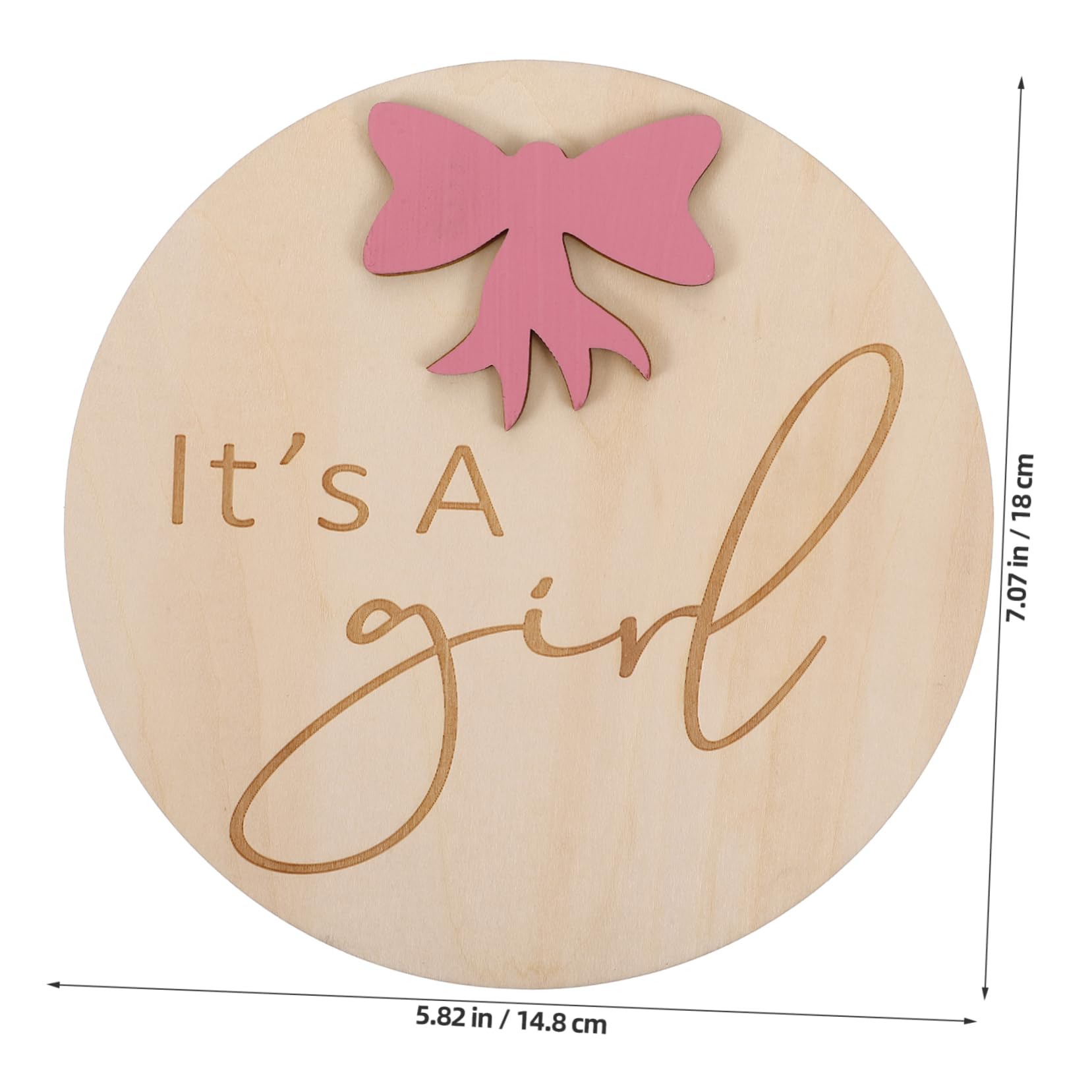 Ciieeo Wooden Name Sign Custom Birth Announcement Board for Newborns Shape Milestone Plaque Nursery Decoration Present Choice for Parents