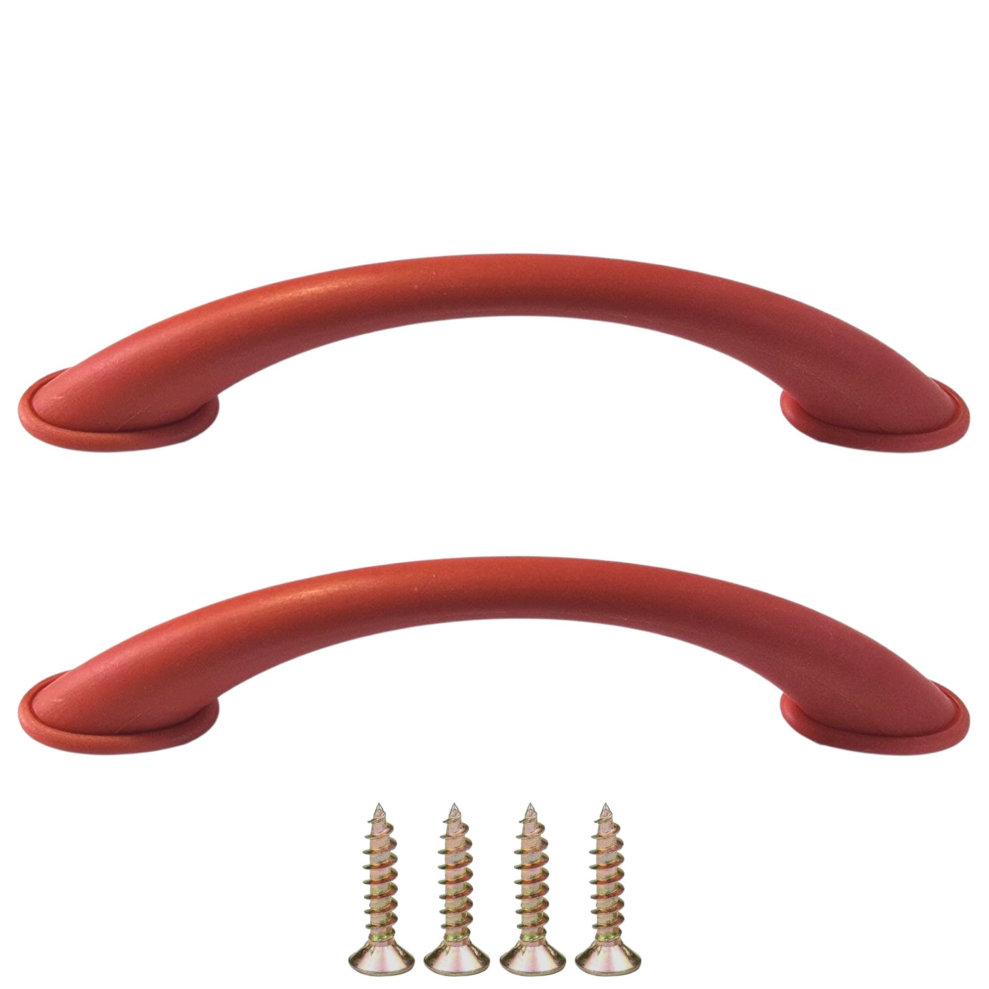 cyclingcolors 2 x Furniture Handles, 96 mm, Kitchen Handles, Door Handle with Screws, Plastic Cupboard Door, Kitchen Cupboard