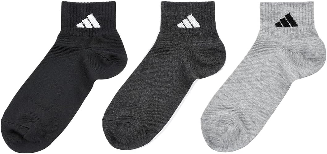 ソックス【adidas(アディダス)】ショート丈ソックス 3足組 ワンポイント 福助メンズ