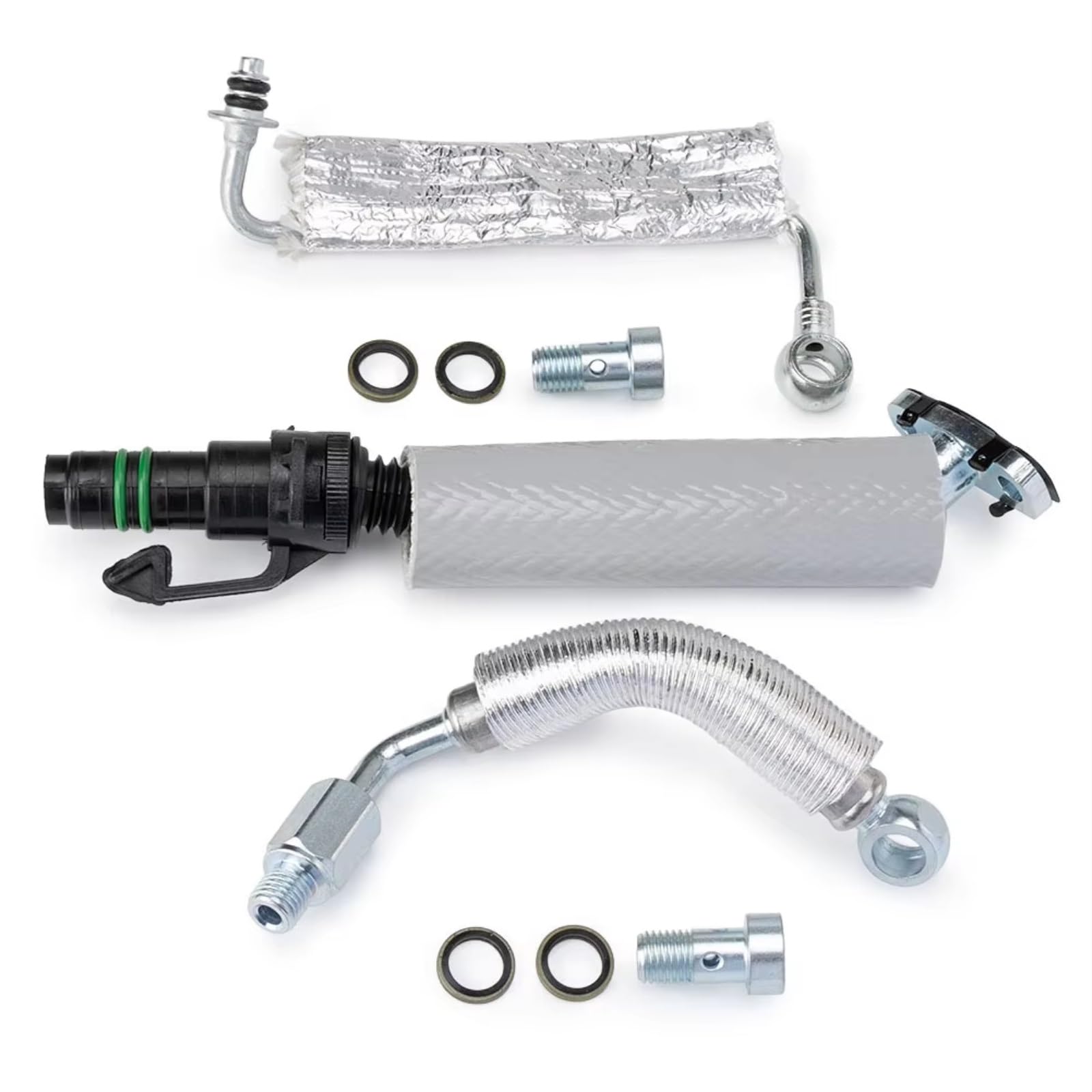 turbocompresor Línea Compatible Con Buick Para Encore 1.4L L4 2013 2014 2015 2016-2019 Para Turbo Tubo Drenaje De Retorno De Aceite Y Kit Tubo Manguera Alimentación Aceite 55568031