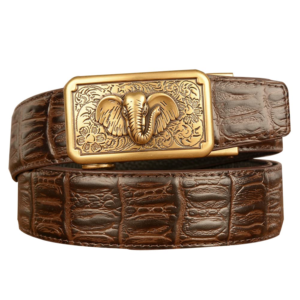 BDAYEK Men's Belt Men'S Colourful Automatic Buckle Belt Antioxidant Stretch 110Cm 43Inch