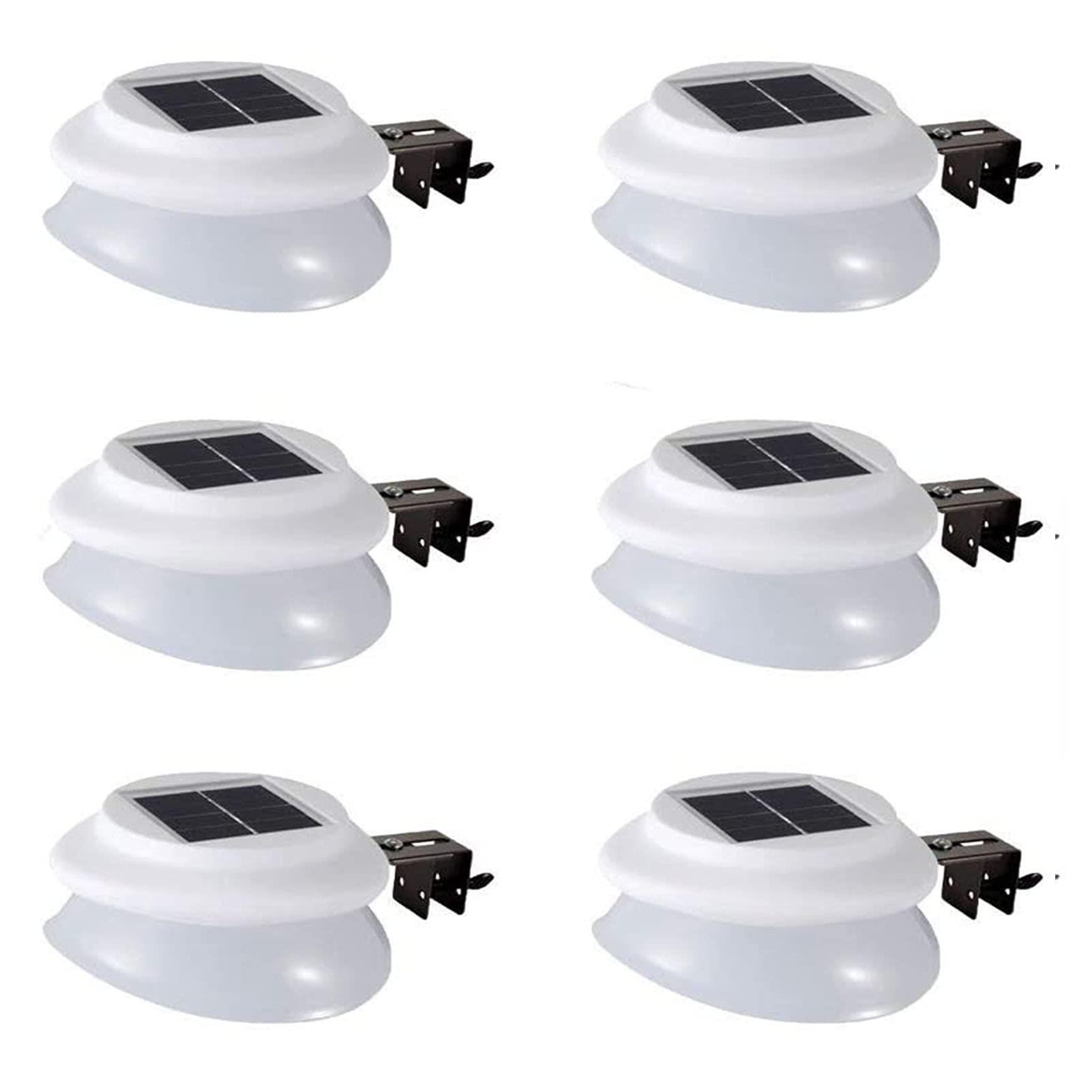 Baiaa White Solar Fence Gutter Lights, Led Waterproof Solar Powered Outdoor Garden Lights, Led Outdoor Wall Lights, For Greenhouse Outdoor Garden Fence Wall Lobby Pathway (,Warm Light)