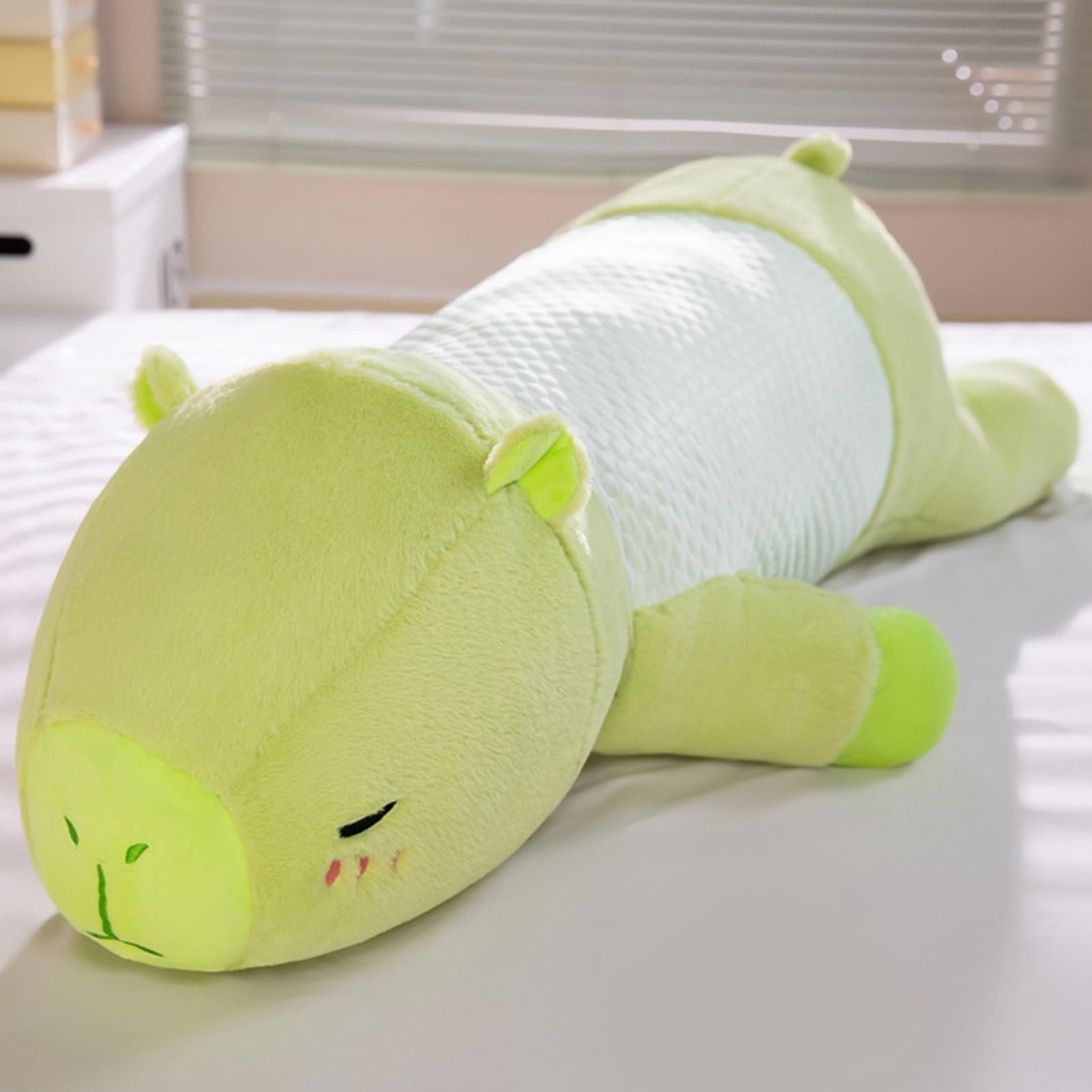Kühle Kuscheltier Capybara Plüschkissen Stofftiere Lang Plüschtier Ausgestopftes Tier Spielzeug Kuschelkissen, Niedlichen Capybara Plushie Gefüllte Spielzeug für Home Deko Kinder (100CM,lvdou)