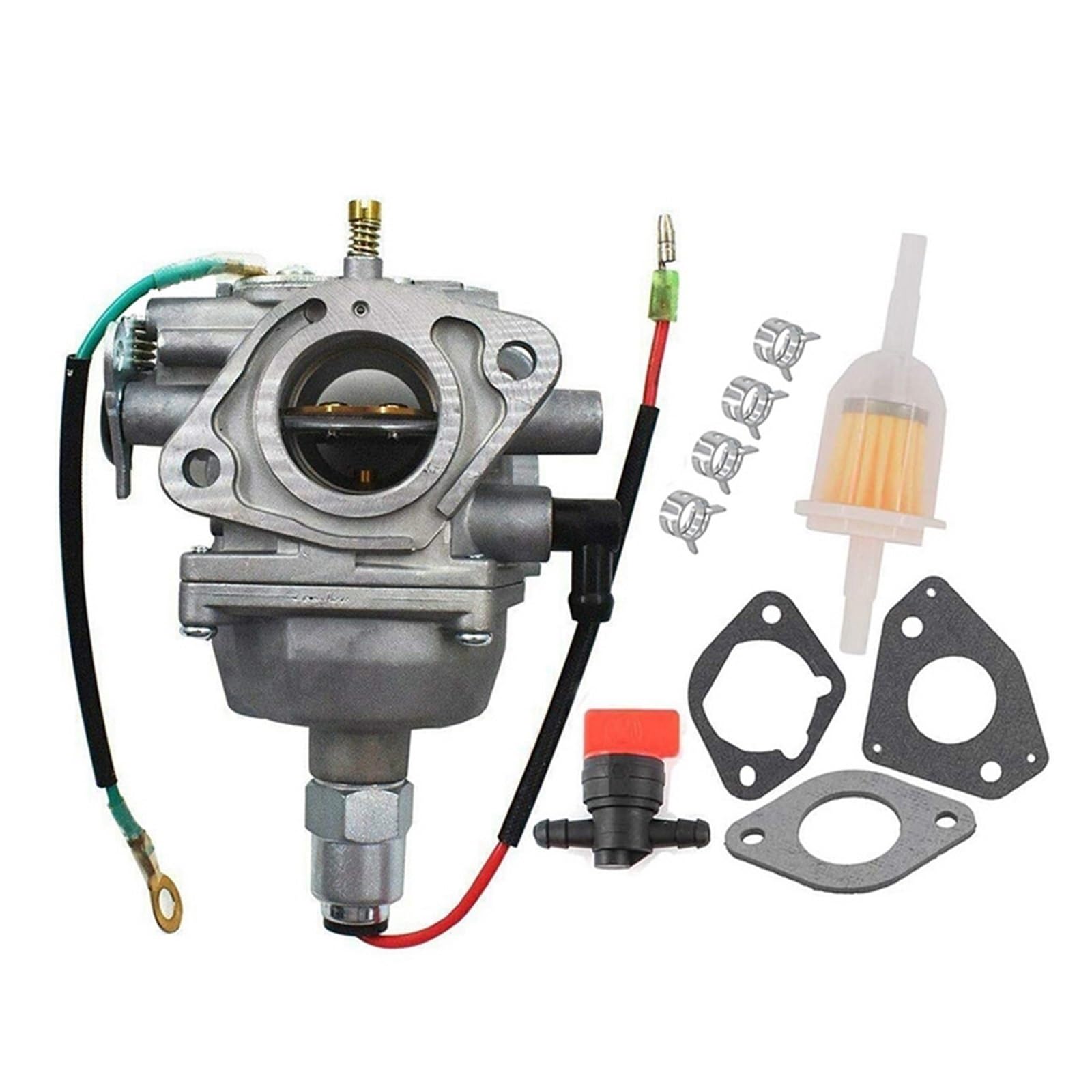 Genérico para Kohler CV18S CV20S CV22S CV725 Command para Motor Carb 2485325-S 24-853-25-S Filtro de Combustible carburador Abrazadera válvula Cierre Carburador de cortacésped