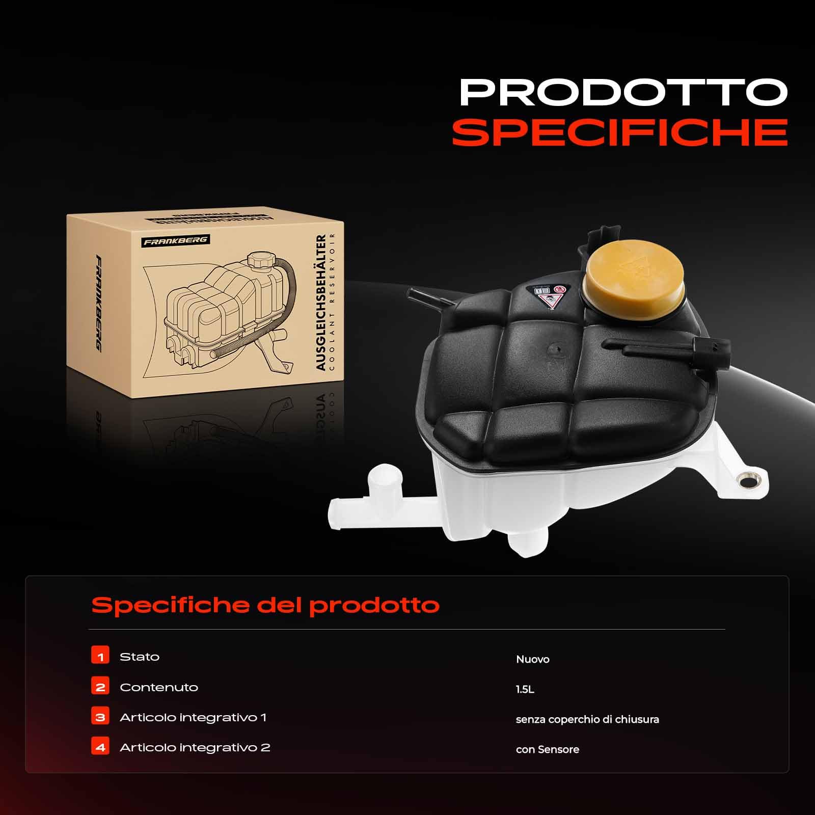 Contenitore refrirante Sostituzione per GL320 GL450 ML320 X164 W164 2005-2016 1645000049