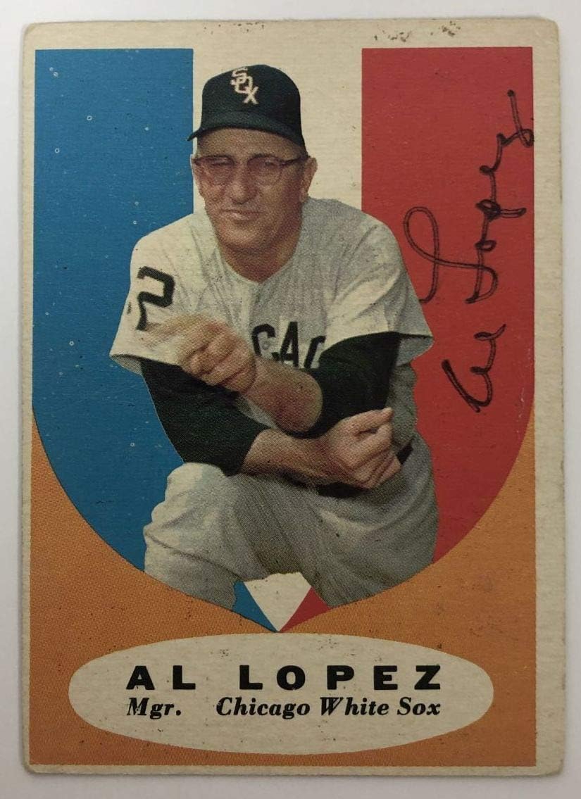 Al Lopez Signed Autographed 1955 Topps Baseball Card - Chicago White Sox