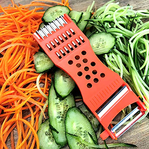 Xiwenquku 1Pcs Handheld Plastic Multifunction Kitchen Peeler Grater Slicer Tool,For Vegetable,Fruit,Cucumber,Potato,Carrots,Cheese,Chef Gadgets Tools thumb #6