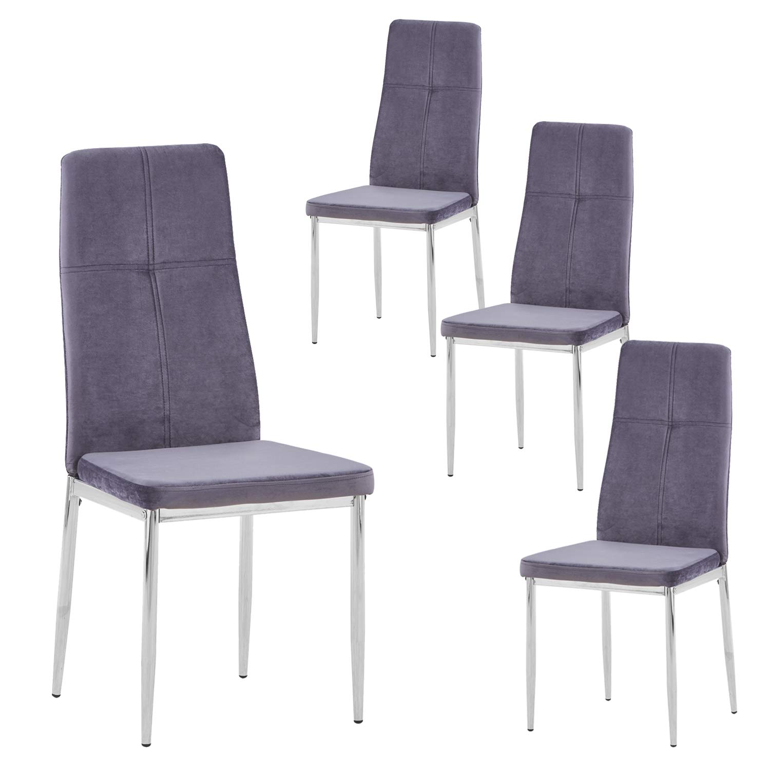 Amazon｜GOLDFAN ダイニングチェア 4脚セット ベルベット クッション