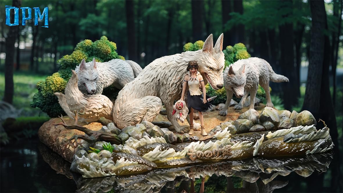 Amazon.co.jp: RoBeKaU もののけ姫 フィギュア ガレージキットシーンの