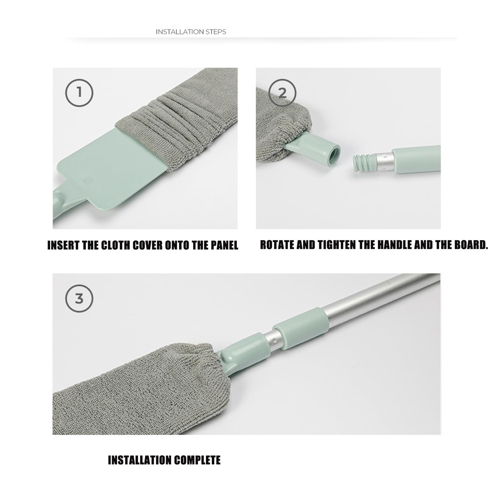 Spolverino estensibile in microfibra con testa pieghevole per spazi ristretti e area difficile da raggiungere, bacchetta telescopica per spolverare