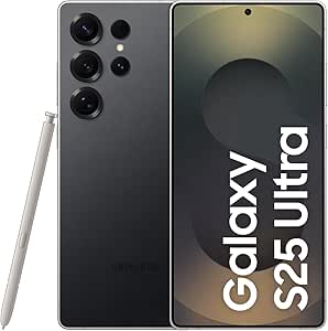  Celular Samsung Galaxy S25 Ultra 5G, 512GB, 12GB RAM, Câmera Quádrupla de 200+50+10+50, Tela Grande de 6.9", Titânio Preto – Você ganha o dobro de memória (512GB) pelo mesmo preço de 256GB 