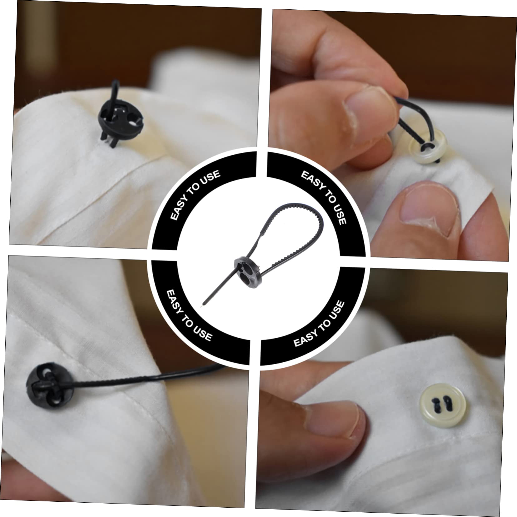 VILLCASE 90piezas Botones De Ropa Sin Aguja De Sujetadores Plásticos Duraderos Botones Rápidos Para Reparar Ropa Fáciles De Usar y Reemplazar