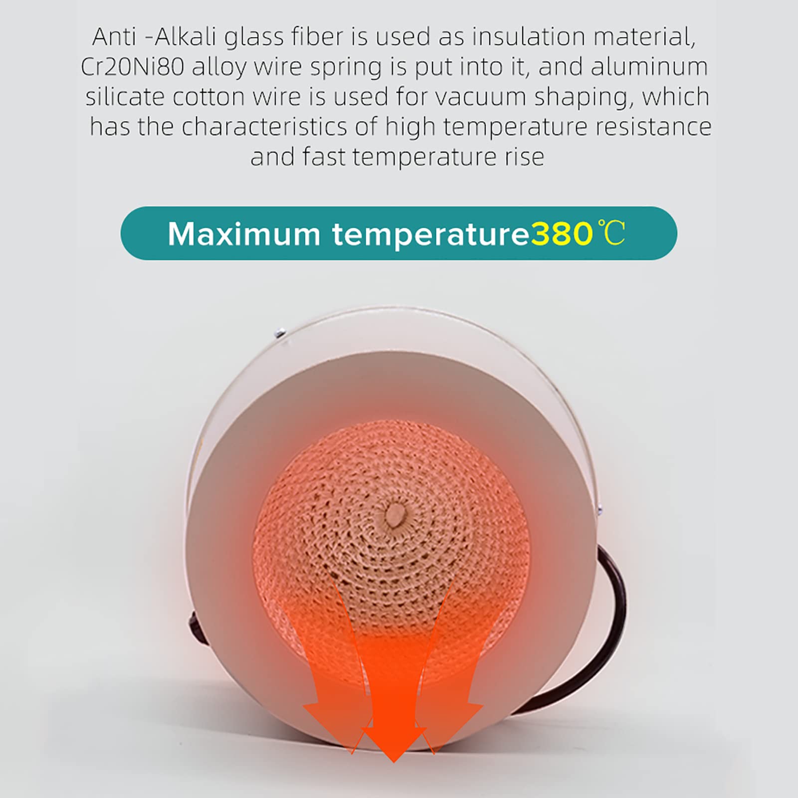 Agitador magnético Mezclador magnético Manto Calefactor, Calentamiento y agitación Ajustables Electromantos electrotérmicos, con agitación magnética y Control de Temperatura, 0-1400 RPM, TEM