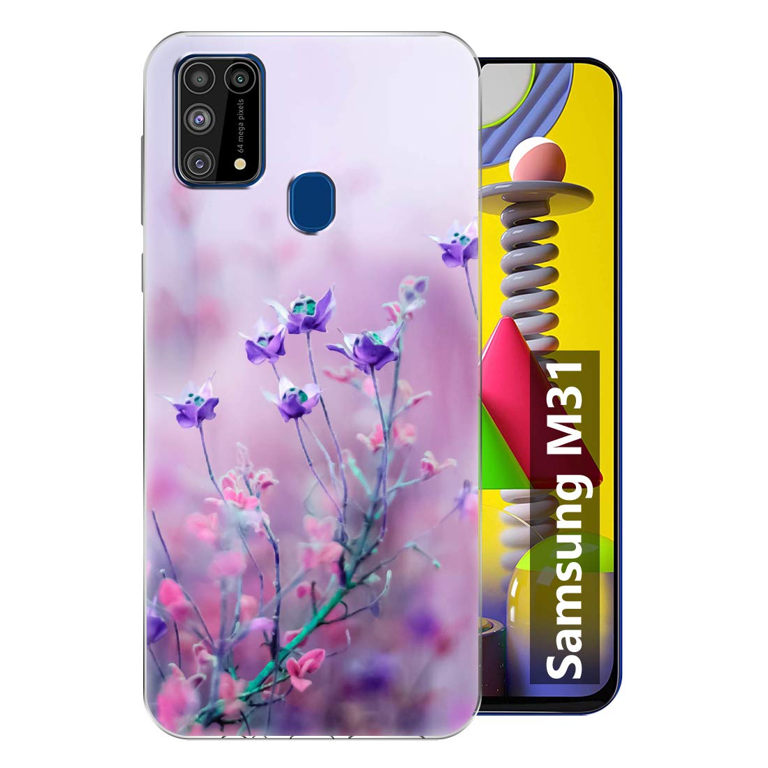 Fashionury Back Cover for Samsung Galaxy M31/Samsung Galaxy F41 (Silicone | Multicolour | Printed) (B08768PJD3) Amazon Price History, Amazon Price Tracker