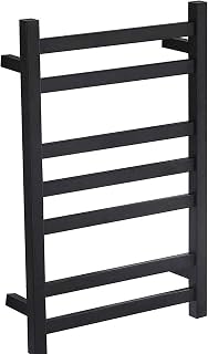 Heated Towel Rail Rails Electric Towel Rack, Stainless Steel Electric Towel Warmer, 7 Bar Heated Towel Rack, Best Choice for Bathroom Decorations in Your Home (Size : Hardwire)