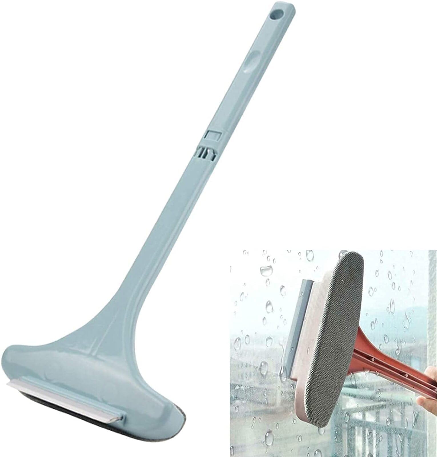 MAAUVTOR Plastic Screen Brush, Double‑Sided Window Brush, Handheld Glass Scraper House Cleaning Kit Mirror Cleaner Tools PP Handle and Flannel Brushed Surface Detachable Design(Flannel Brush) (B09NK7J7QH) Amazon Price History, Amazon Price Tracker