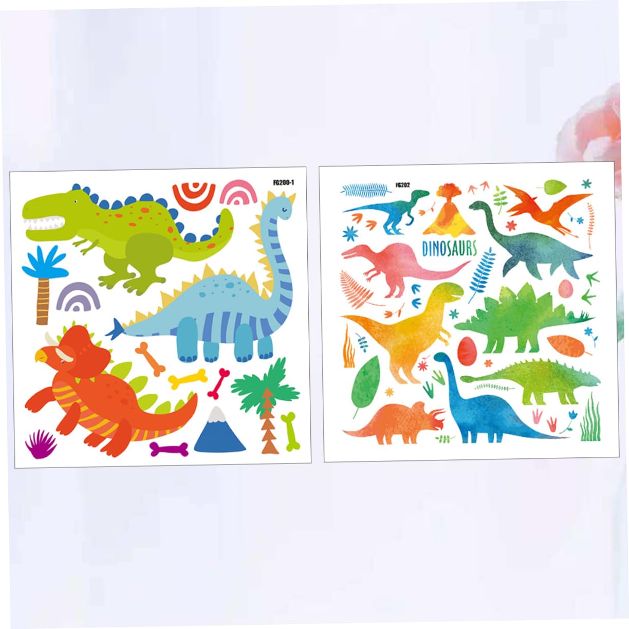 Tofficu 3 Set Adesivi Murali Decalcomanie Da Parete Vita Decalcomania Carta Da Parati Decorazioni Adesivi Muro Adesivi A Parete Riflettenti Carte Da Parati 2 Pezzi*3