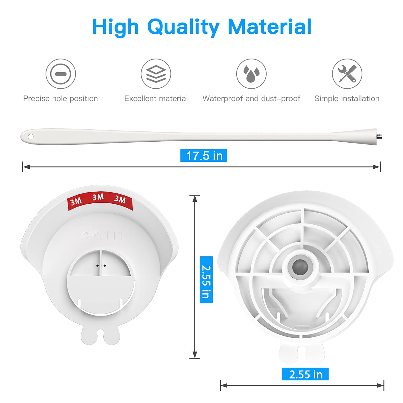 HOLACA Nooi e Supporto flessibile baby monitor fotocamera 2K telecamera sorveglianza interna bianco