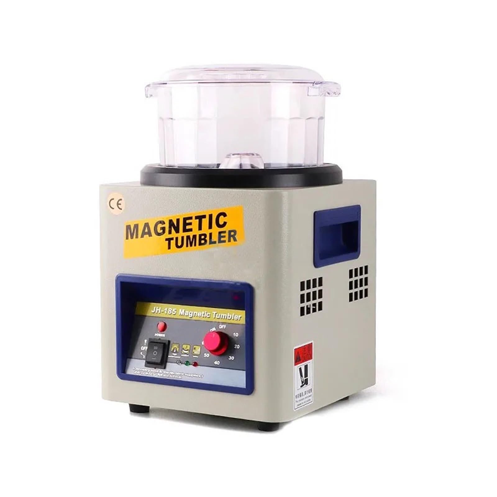 CUDTAPI Magnetic Tumbler Jewelry Polisher 2000 RPM Finisher With Adjustable Speed For Jewelry Polishing Machine(KT-185)