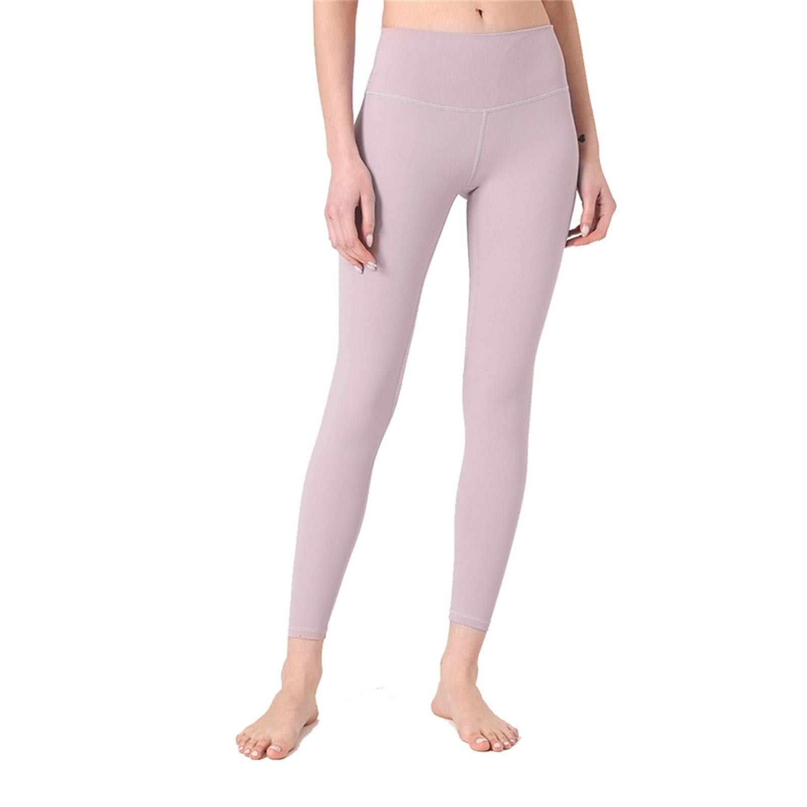 fitness legginsy damskie, Damskie Nagie uczucie Wysokiej talii Legginsy Legginsy Butt Lift Power Flex Slim Jogi Spodnie Aktywne Rajstopy Tummy Control Non See przez rozciągliwe sportowe legginsy do jo