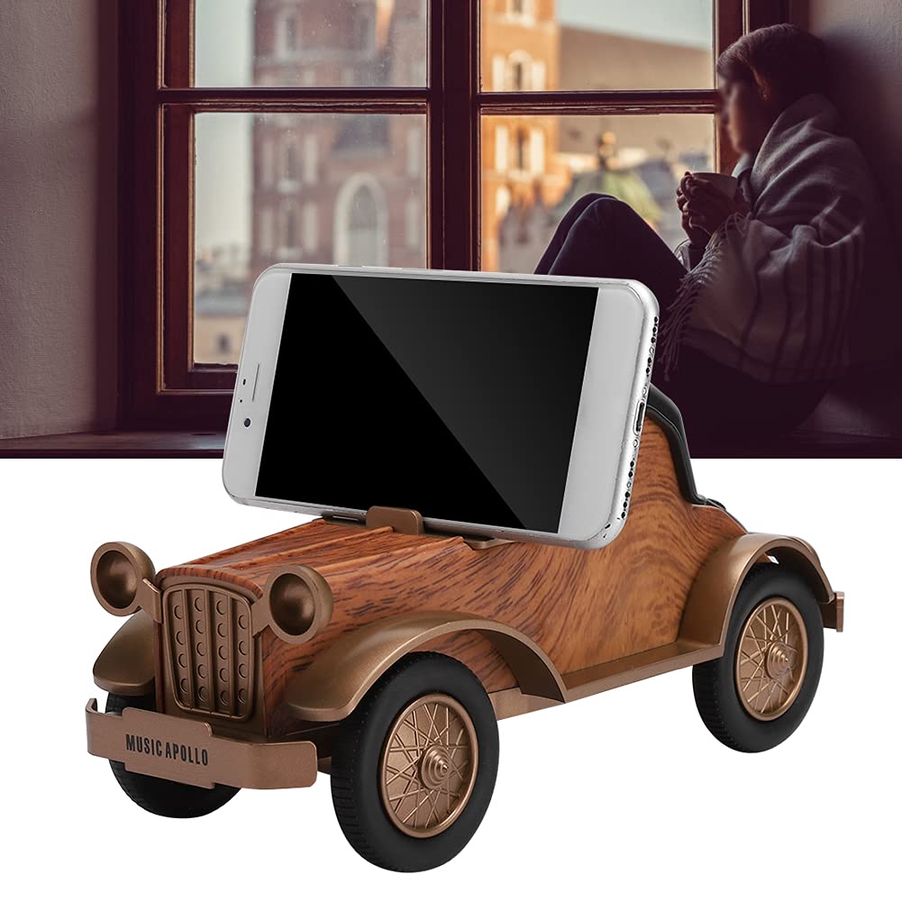 WISENOVO Haut-Parleur Bluetooth, Forme de Voiture Rétro Vintage avec Son Clair, Portable sans Fil pour la Maison et Les Voyages, Plastique ABS, Batterie 1500 MAh