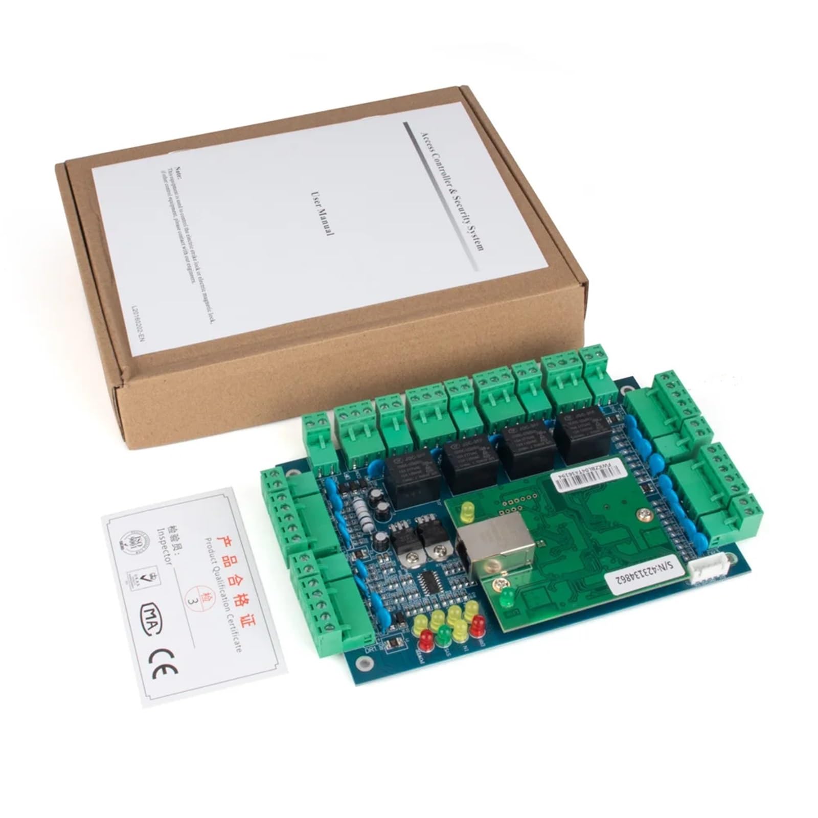 Pannello di controllo accesso alla porta rete IP Wiegand 26 for il alle soluzioni sicurezza con software, Hardware per il controllo degli accessi(ACB-002)