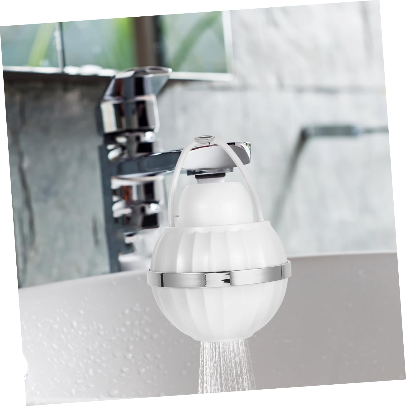 ULTECHNOVO Filtro de Bañera Purificador de Agua para Grifo, Blanco