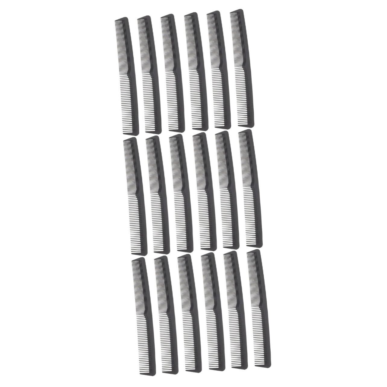FOMIYES 18piezas Peine De Peluquería Doble De Carbono De Peines Para Cortar y Peinar Cabello Antiestático Para Hombres y Mujeres Salones y Hogar