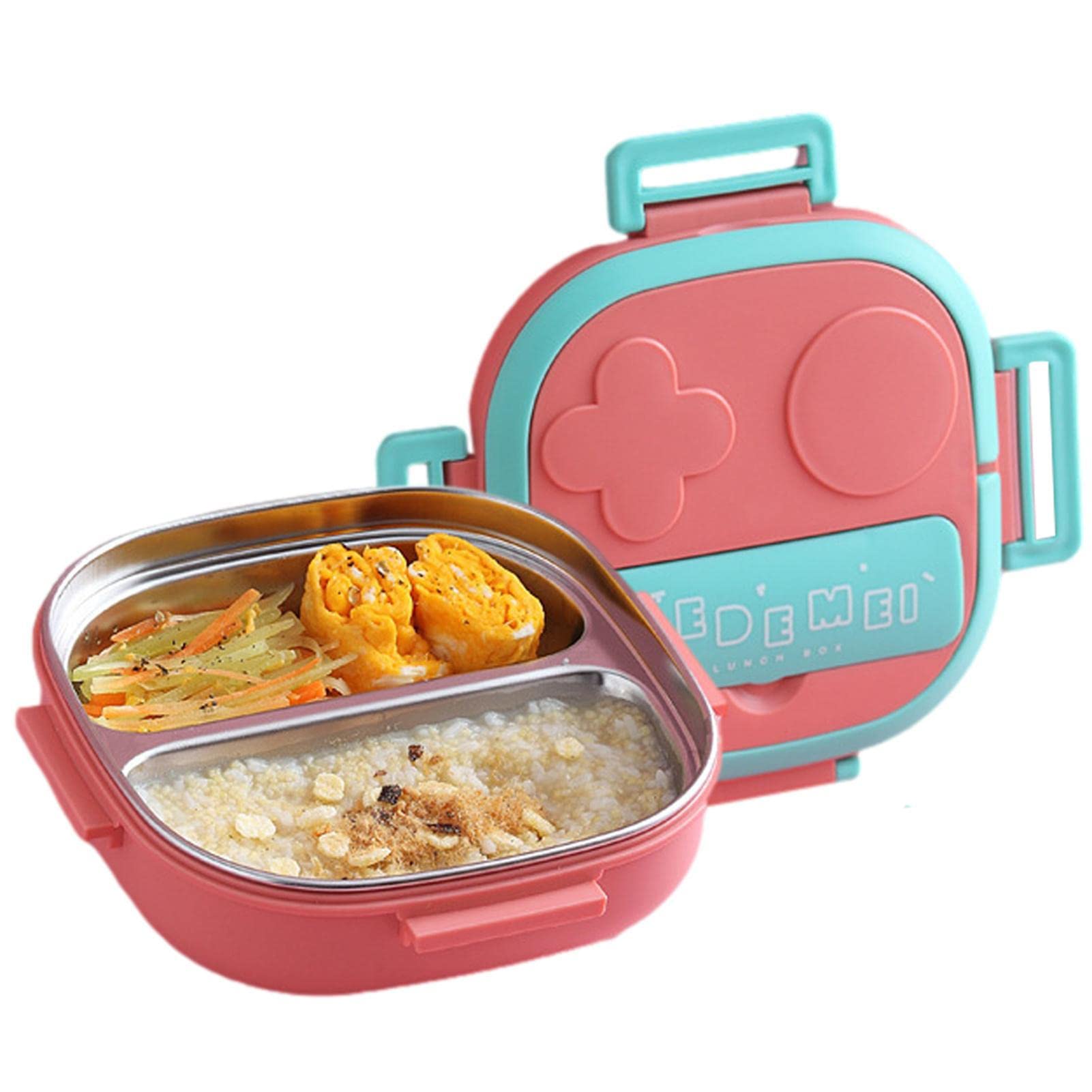 Sloane Lunch Containers for Adults | Stackable Bento Lunch Box | Food Container Lunch Box for Kids Include Utensil, Great as Salad, Snack, or Sandwich Containers